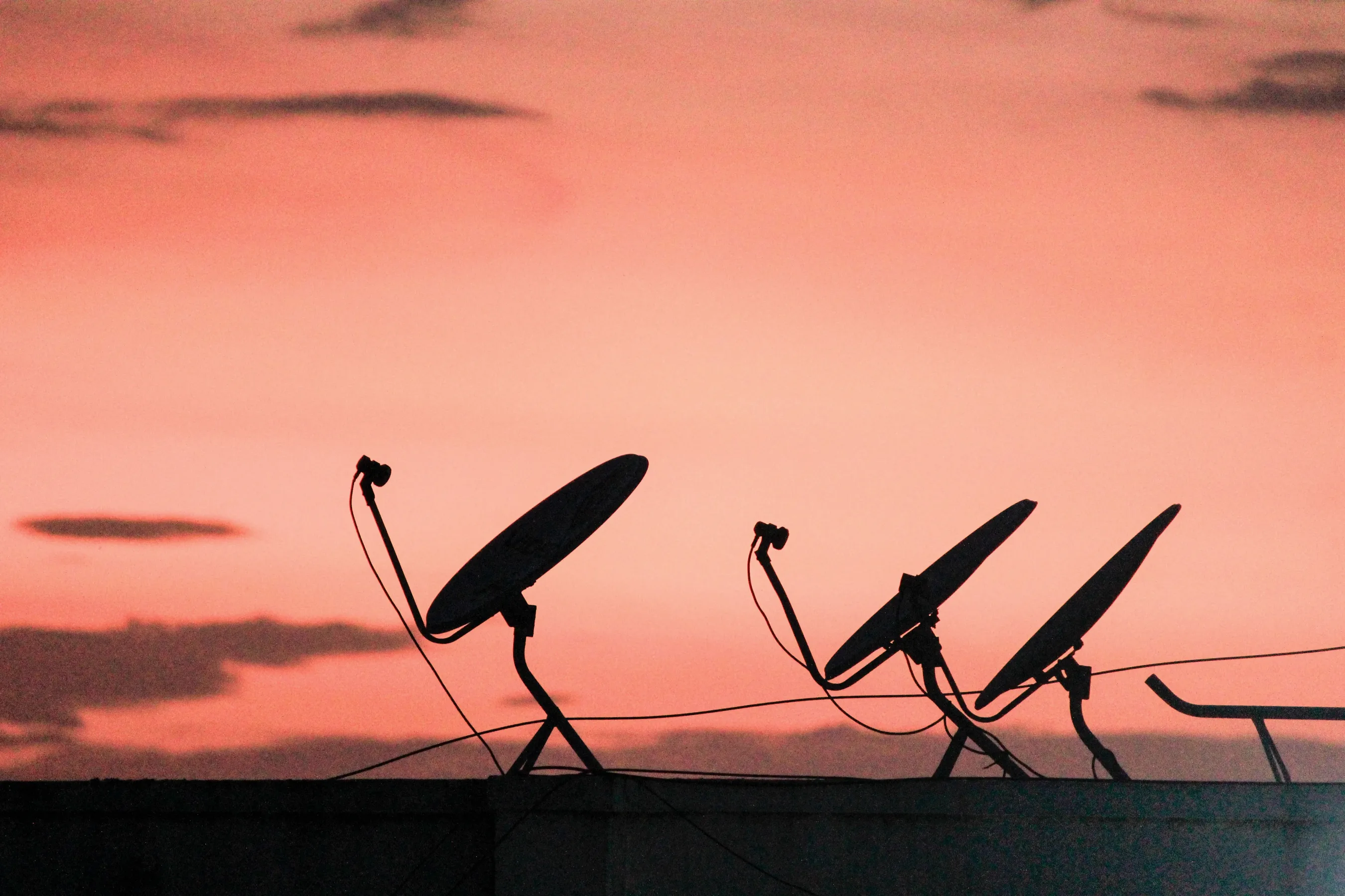 Satellite broadcasting dish in Egypt